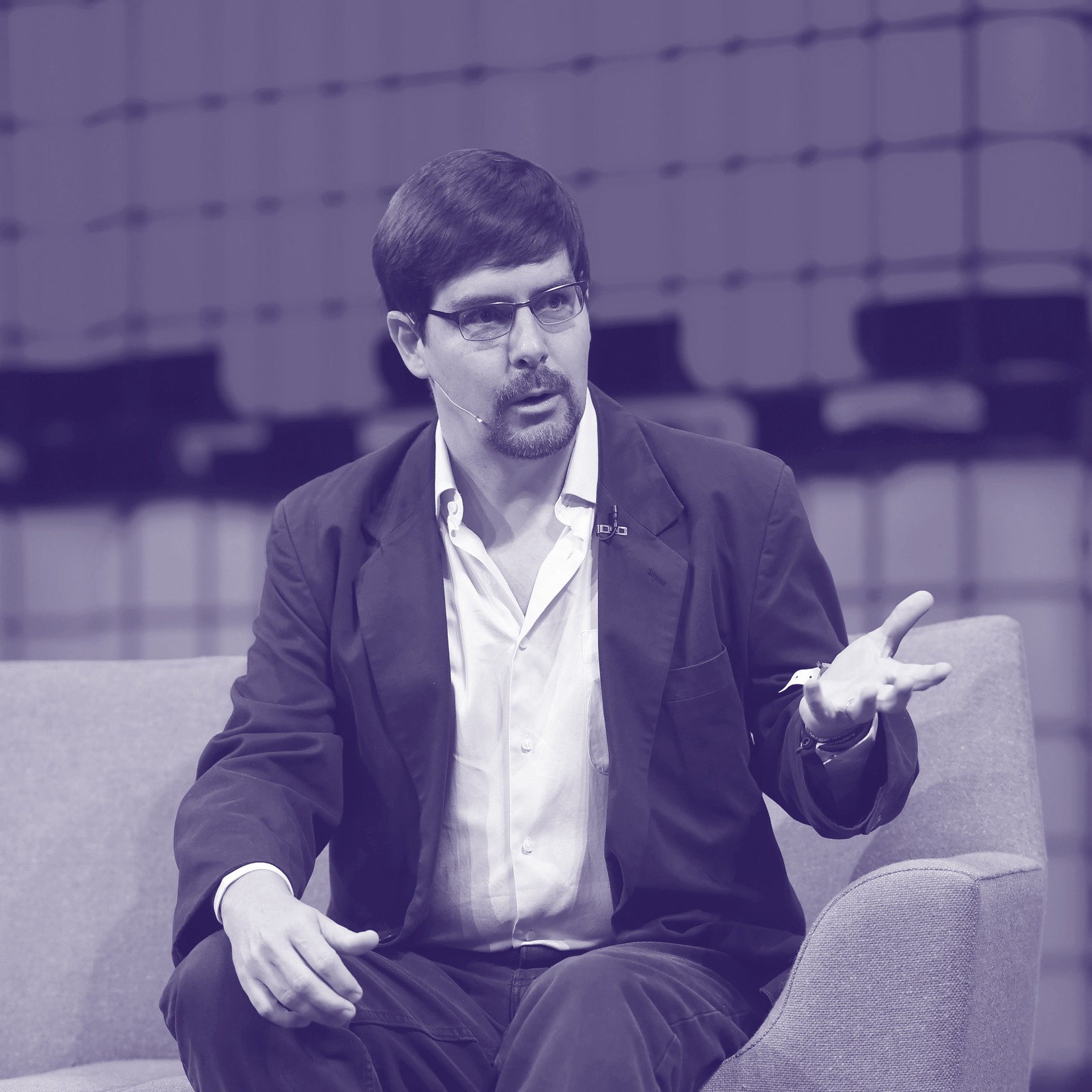 Gavin Andresen, duotone portrait