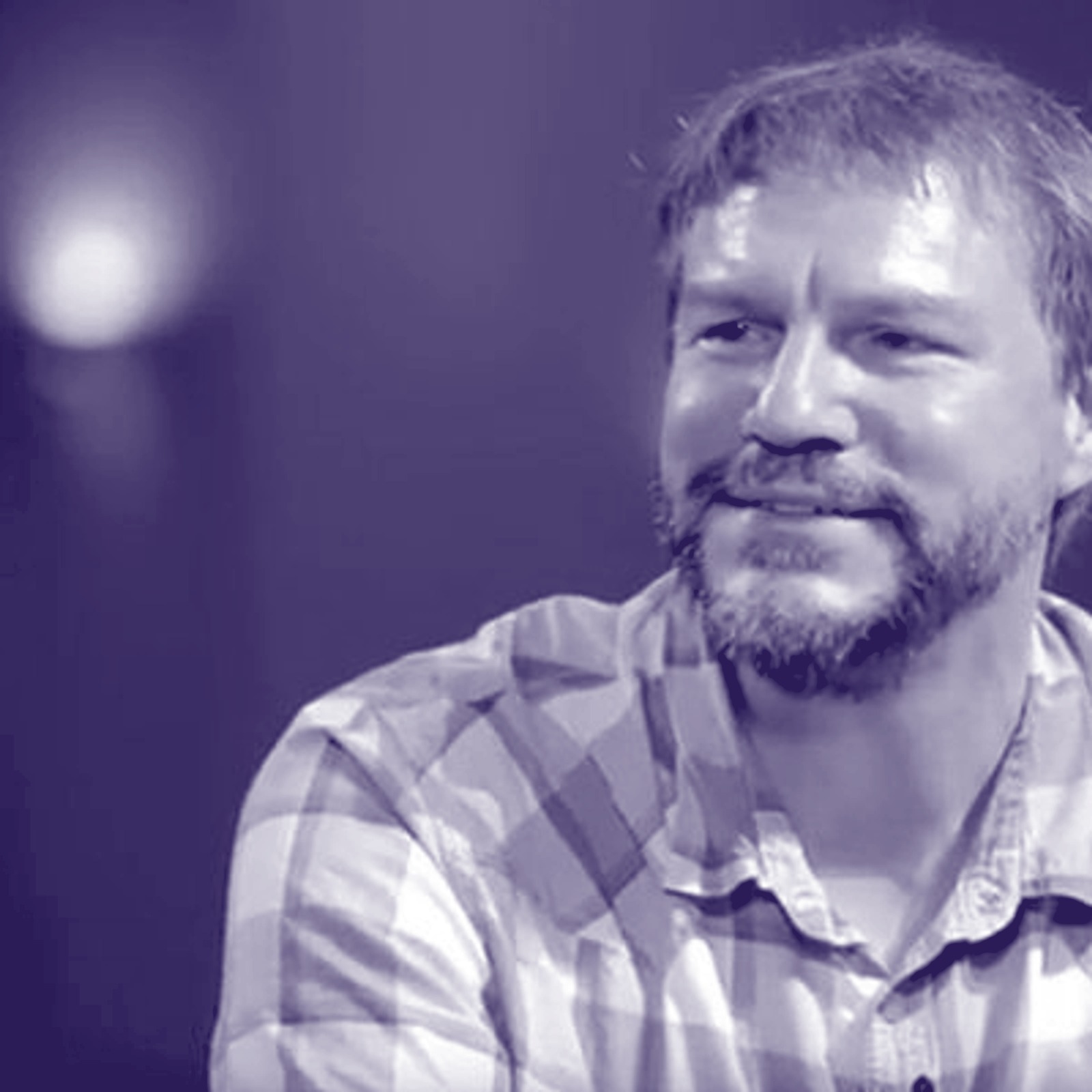 Nick Szabo, duotone portrait